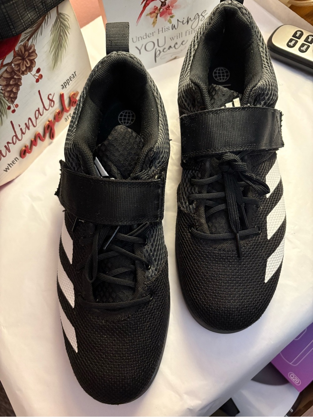 Men's Black Athletic Power Lift Weight Lifting Shoes Size 10